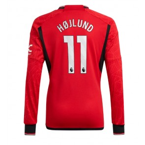 Manchester United Rasmus Hojlund #11 Domaci Dres 2023-24 Dugim Rukavima